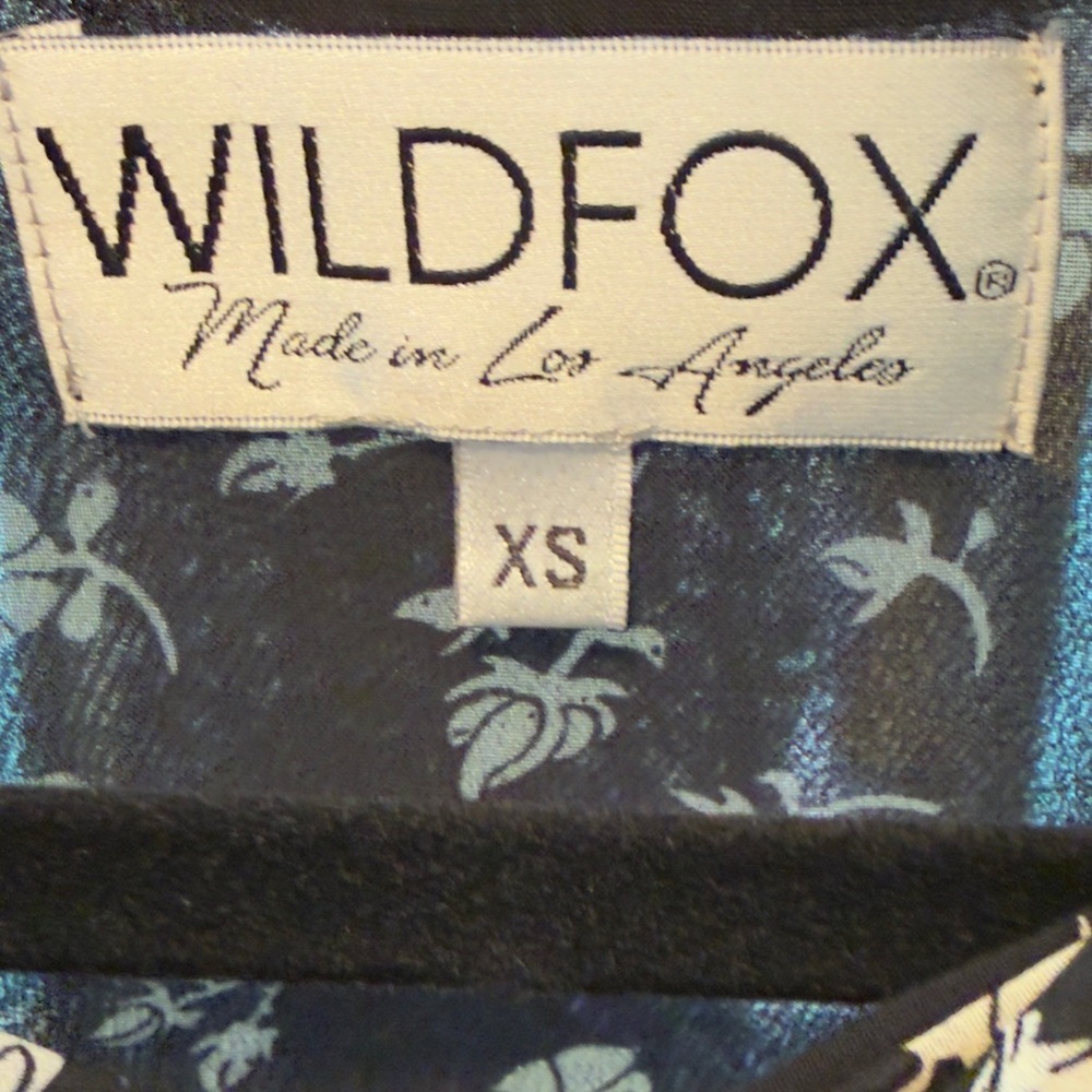 🌺𝐖𝐈𝐋𝐃𝐅𝐎𝐗 𝐁𝐋𝐀𝐂𝐊 𝐒𝐇𝐄𝐄𝐑 𝐋𝐎𝐍𝐆 𝐒𝐋𝐄𝐄𝐕𝐄 𝐓𝐈𝐄 𝐍𝐄𝐂𝐊 𝐖𝐇𝐈𝐓𝐄 𝐅𝐋𝐎𝐑𝐀𝐋 𝐌𝐈𝐍𝐈 𝐃𝐑𝐄𝐒𝐒 - Picture 5 of 6